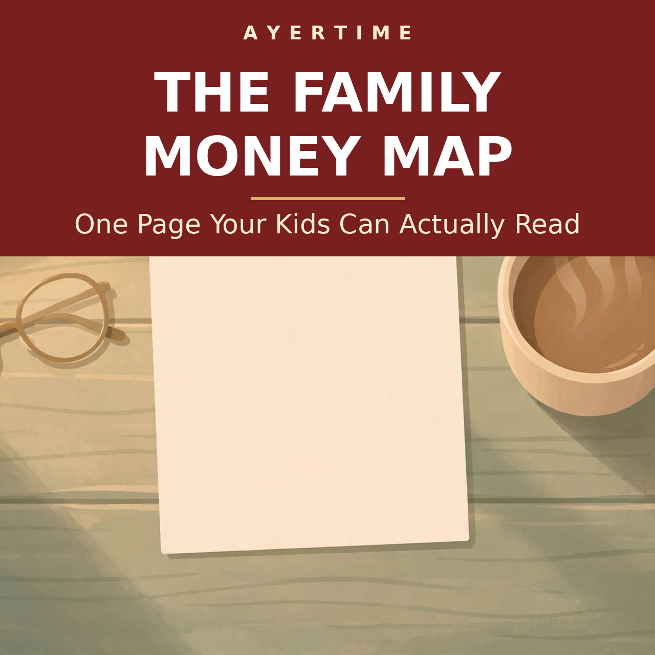 The Family Money Map — one page your kids can actually read
